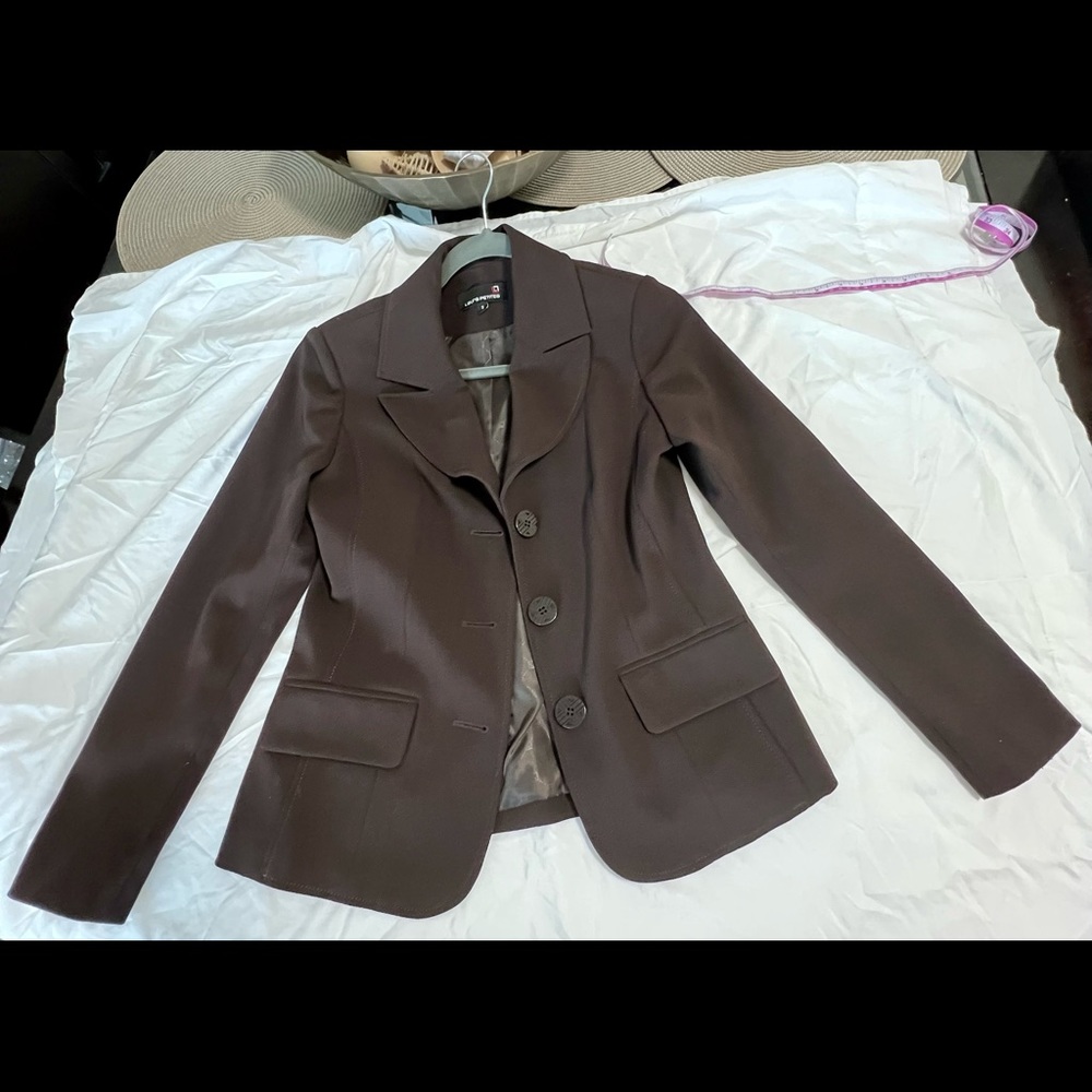 EUC Laura Petites Brown Blazer Size 2
